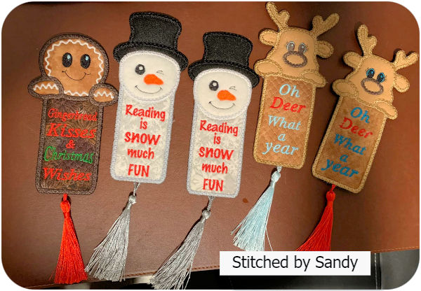 Christmas Bookmarks by Sandy