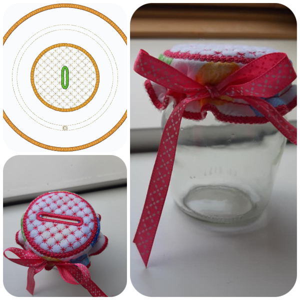 Coin Jar Topper by Lianne