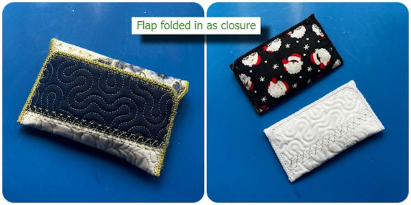 Crazy Patch Charm Bag flap folded in - 600