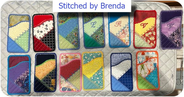 Crazy Patch glass cases by Brenda