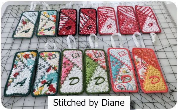 Crazypatch bookmarks by Diane
