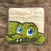 Applique Crocodile