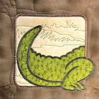 Crocodile Quilt Block