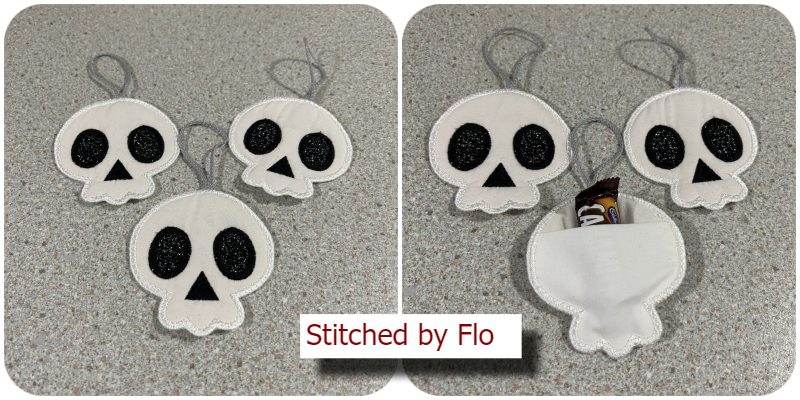 Cute Skull Freebie stitched by Flo