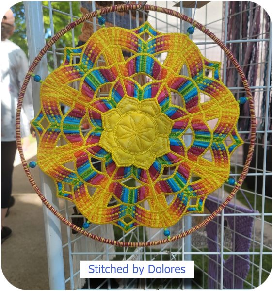 Cutwork Mandala Dream Catcher by Dolores