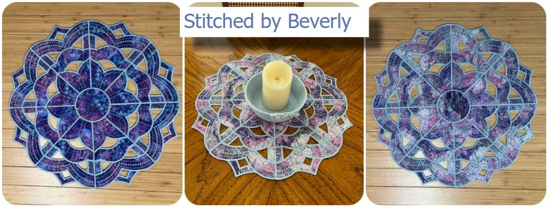 Cutwork Mandala stitched by Beverly - 800