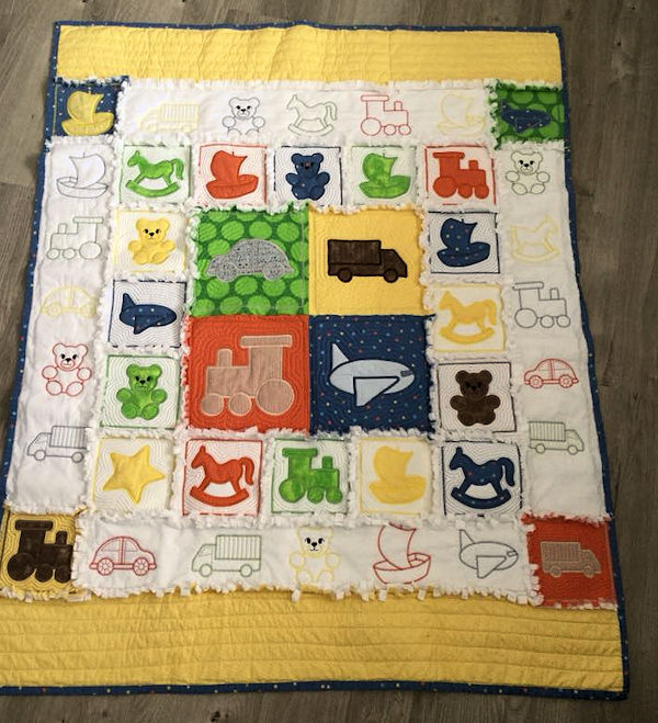 In the hoop Baby Quilt