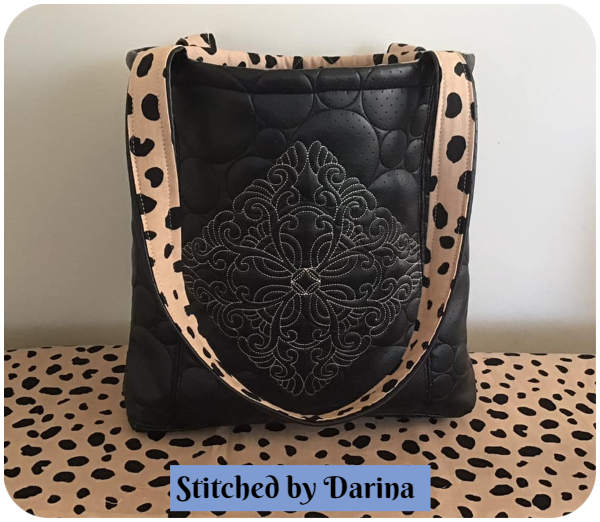 Darina - Quilt Swirls Bag and Circle Quilting