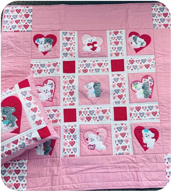 Darina - bears in love Quilt