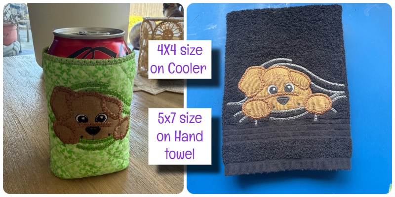 Dog Peeper Pal Applique by Kreative Kiwi