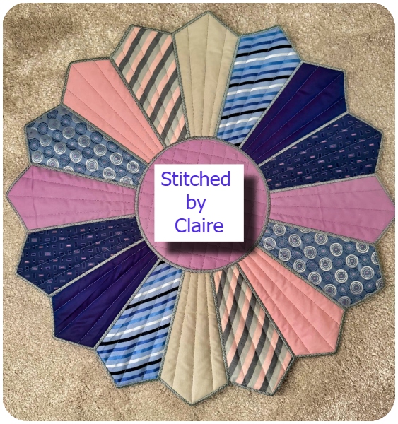 Dresden Placemat made with Ties by claire