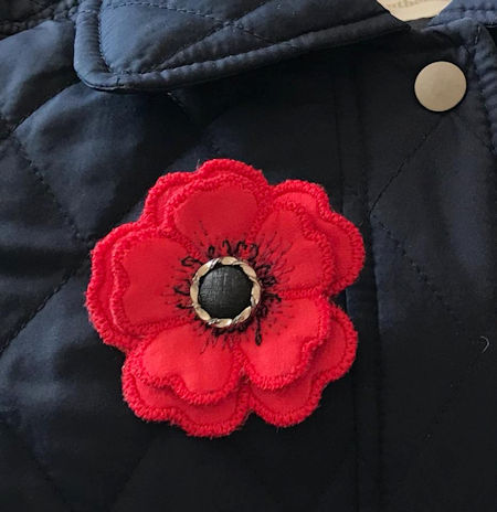 Free In the hoop Poppy Broach