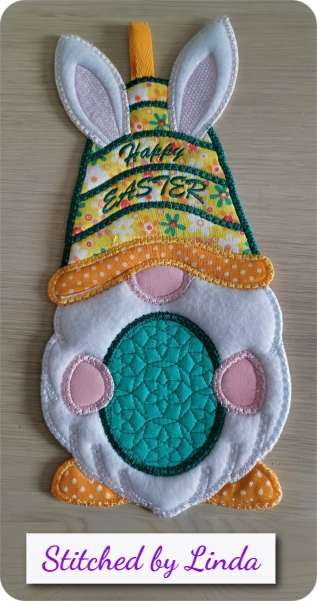 Easter Bunny Gnome by Linda 1903