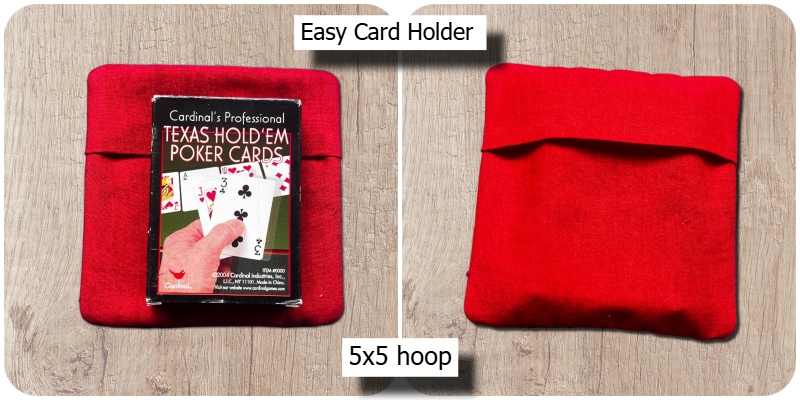 Easy In the hoop Playing Card Holder by Kreative Kiwi