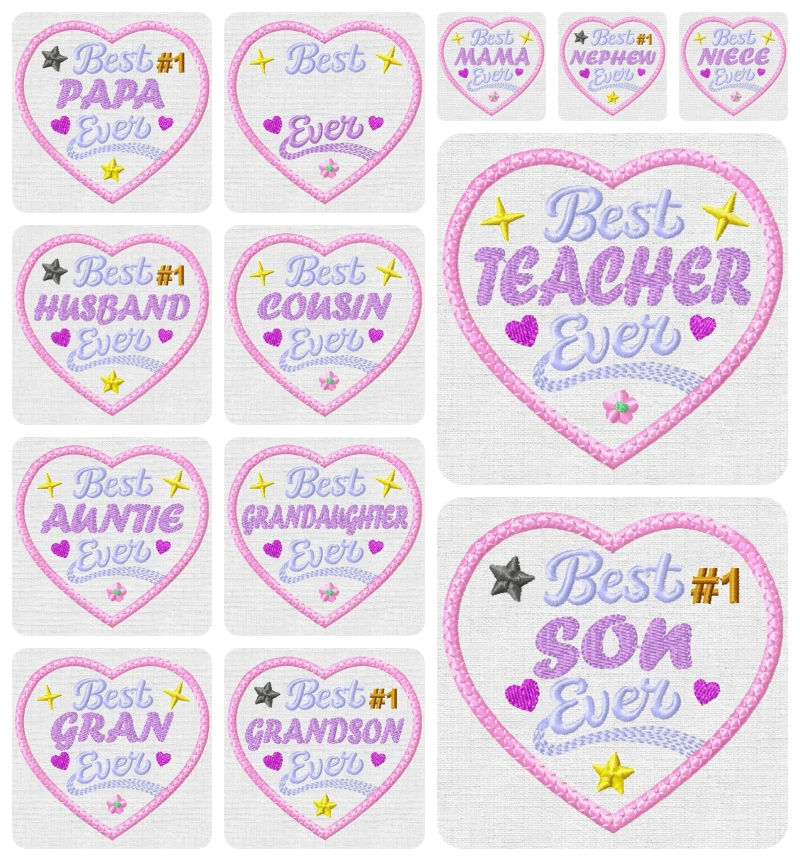 Extra Best Ever Heart designs by Kreative Kiwi - 800 - Copy