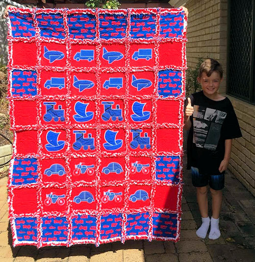 Boy Raggy Quilt