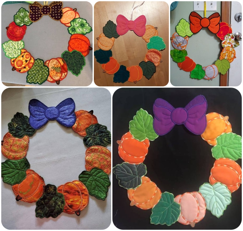 Fall Wreath samples 2909