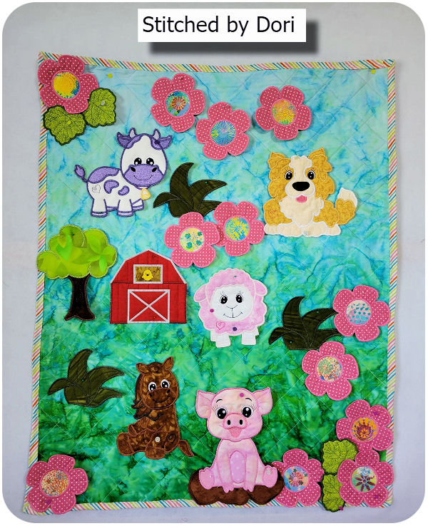 Farm Applique Quilt by Dori