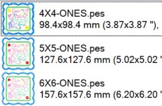 Finished size One stitch at a time freebie by Kreative Kiwi