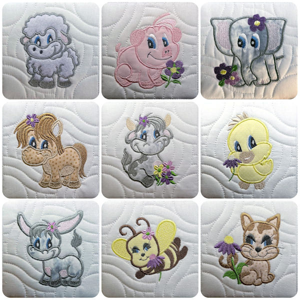 First Friends Applique Designs by Kreative Kiwi- 600