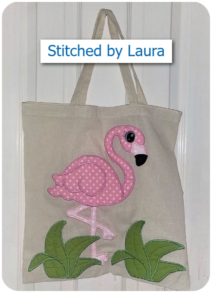 Flamingo Tote by Laura