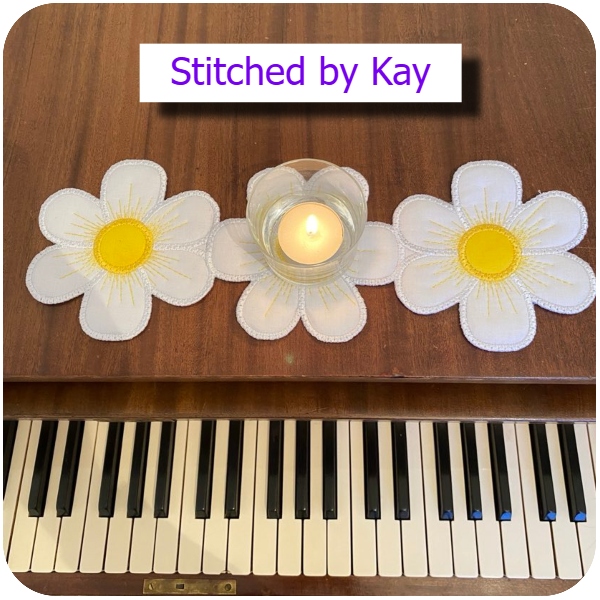 Floral Table Runner by Kay