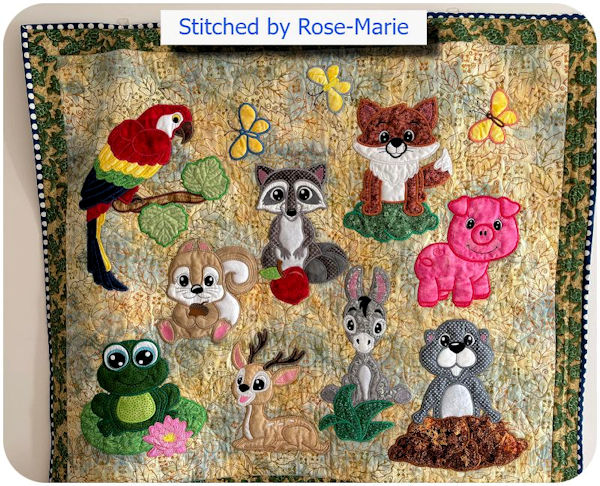 Forest Friends Quilt by Rose-Marie - 800 od