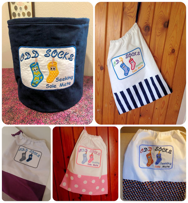 Free Odd Socks Drawstring Bag Samples