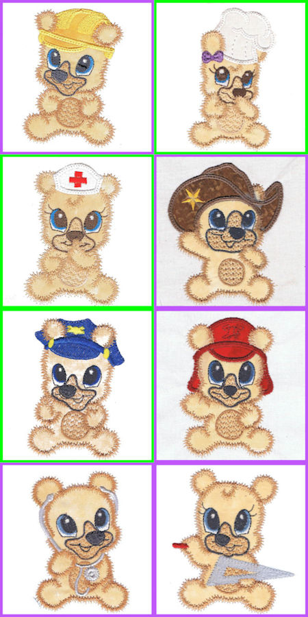 Free Applique Teddy Bear Designs