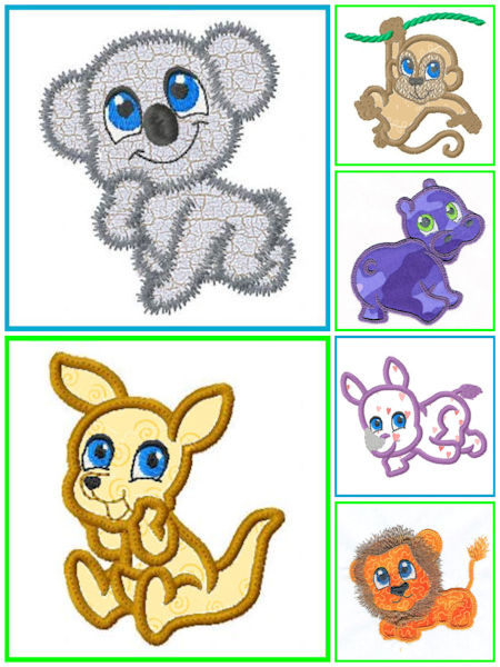 Free Zoo Applique Designs 0708