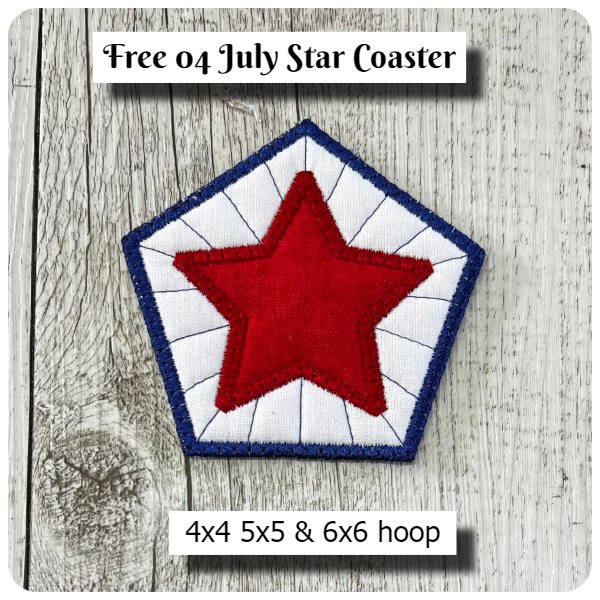 Free 04 July Star Coaster by Kreative Kiwi