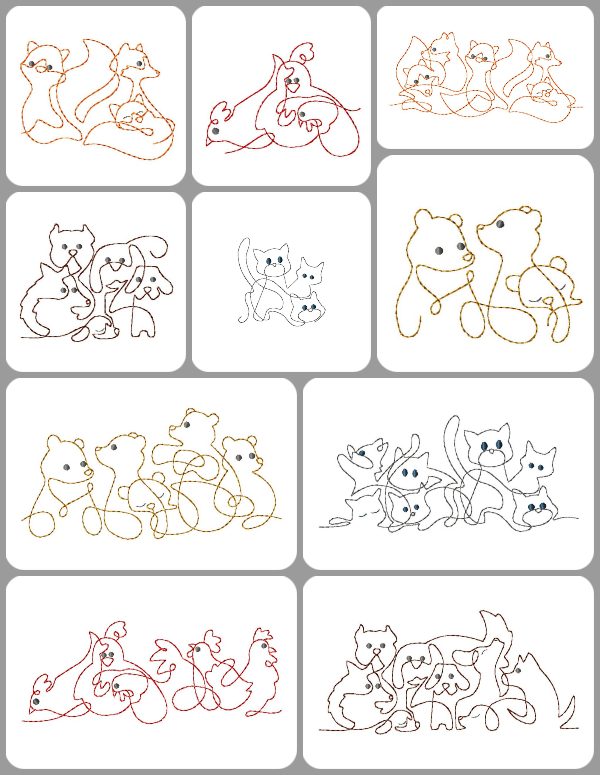 Free 4x4 and 5x7 Tangled Animals by Kreative Kiwi