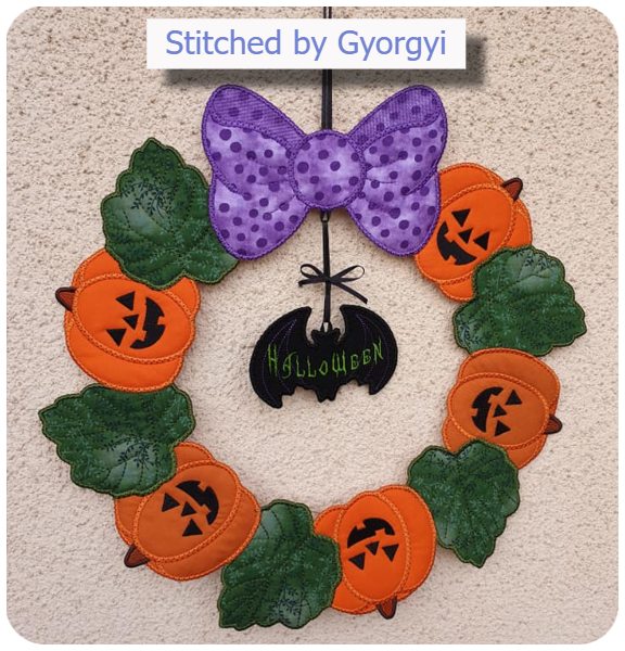 Free Bat with wreath by Gyorgyi