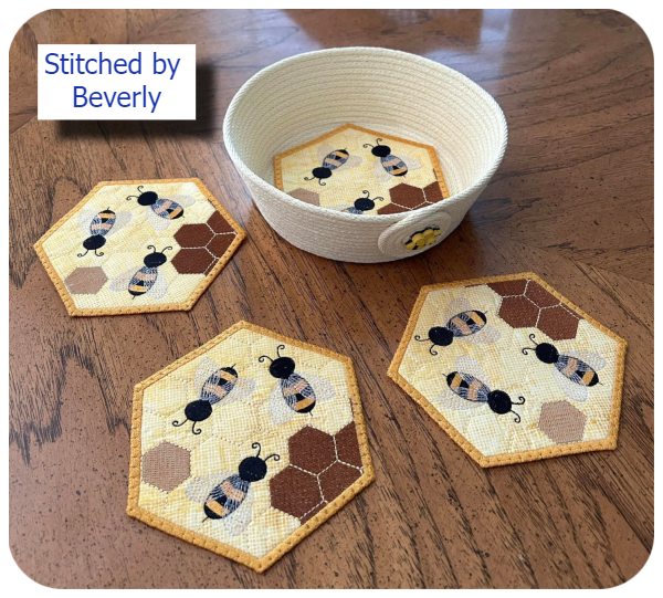 Free Bee Coaster by Beverly