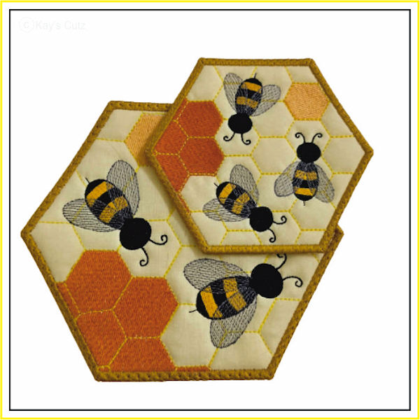 Free Bee Coaster by Kays Cutz - 600
