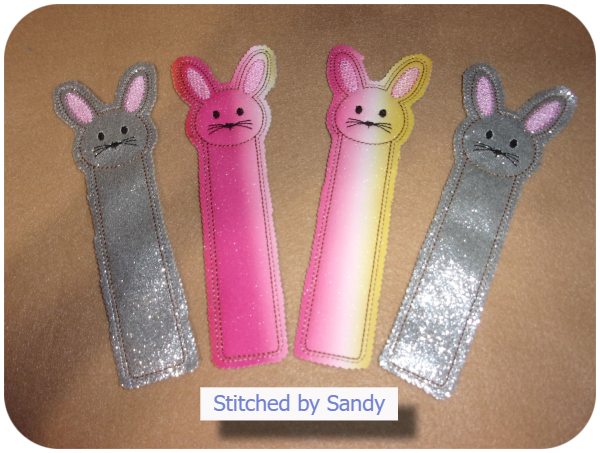 Free Bunny Bookmark by Sandy