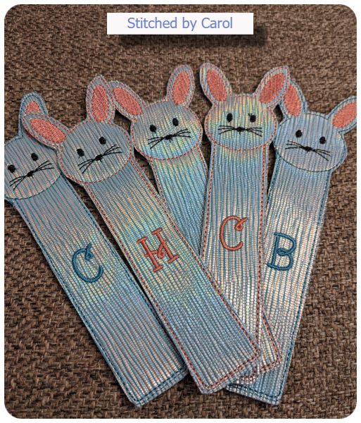 Free Bunny bookmark by Carol