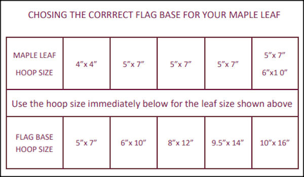 Free Canada Flag SIZES THAT PAIR