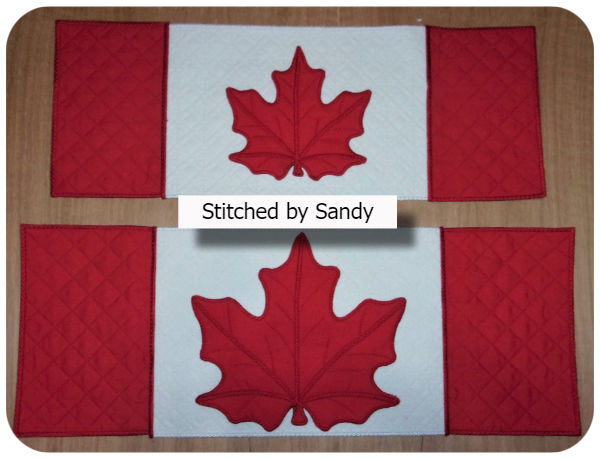 Free Canadian Flag background by Sandy a