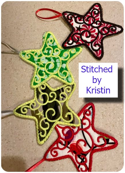 Free Christmas Star ornament by Kristin