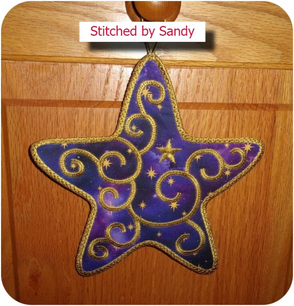 Free Christmas Star ornament by Sandy a