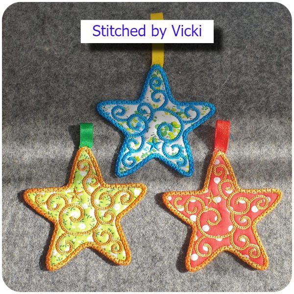 Free Christmas Star ornament by Vicki