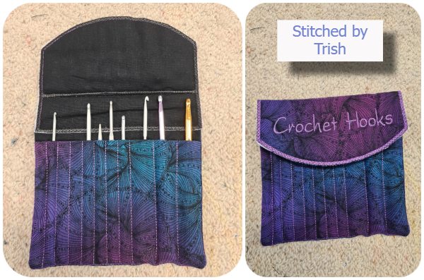 Free In the hoop Crochet Hook Roll