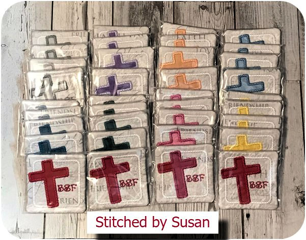 Free Cross Coasters by Susan