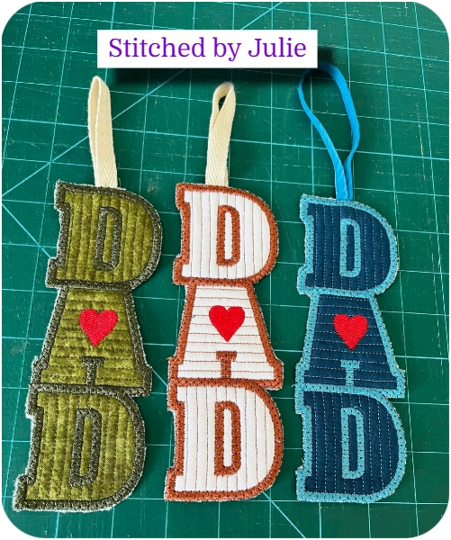 Free Dad Bookmark by Julie