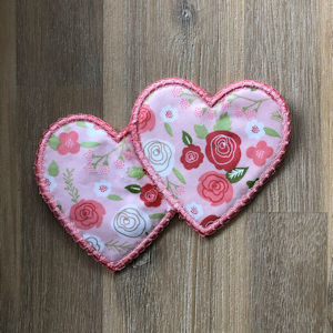 Free Double Heart Coaster Back