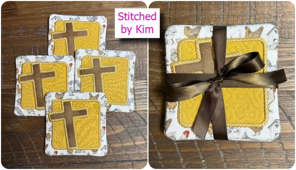 Free Easter Cross Coasters by Kim 2