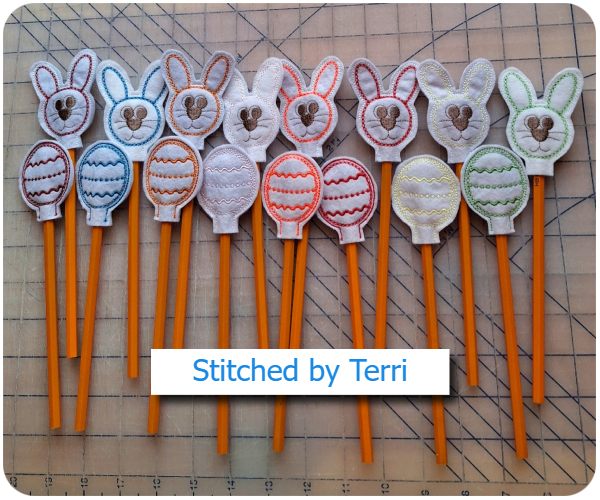 Free Easter Pencil Toppers by Terri