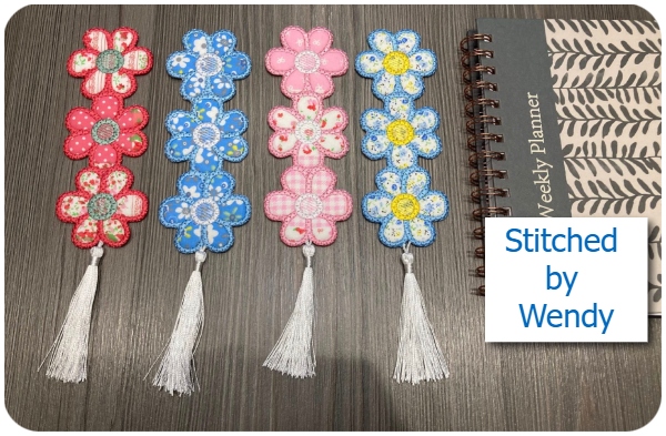 Free Flower Bookmark by Wendy