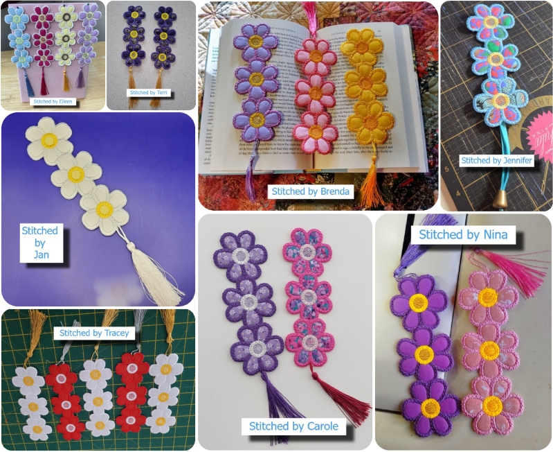Free Flower Bookmark samples 1104-800